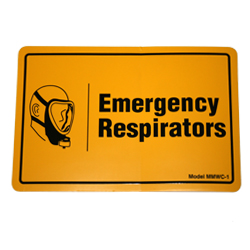 Cabinet Label – Emergency Respirator