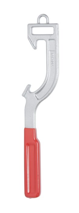 3-1/2" Solid Spanner Wrench with Red Handle