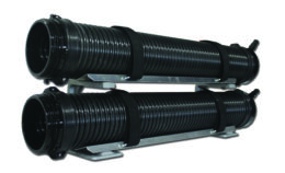 Vertical Hard Suction Mount - Two 10' Solid Trays